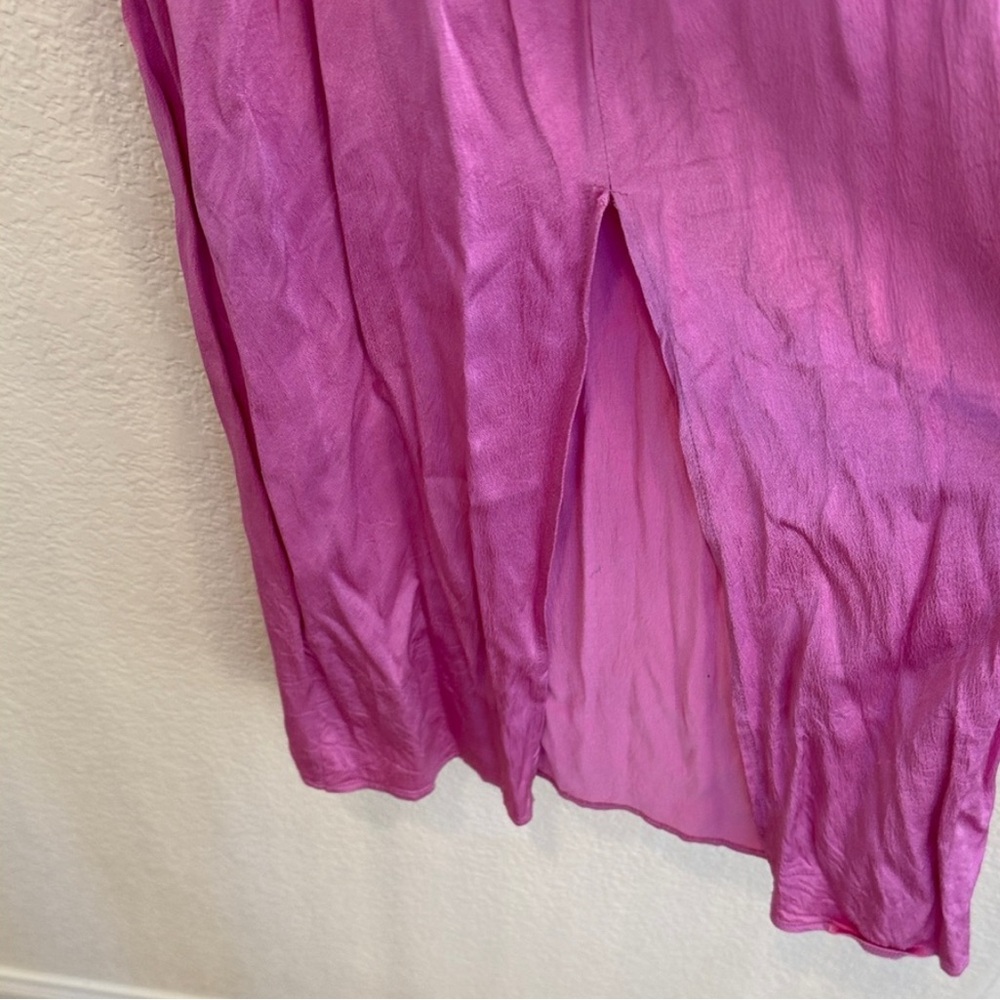Zara Pink Satin Dress - Picture 7 of 7